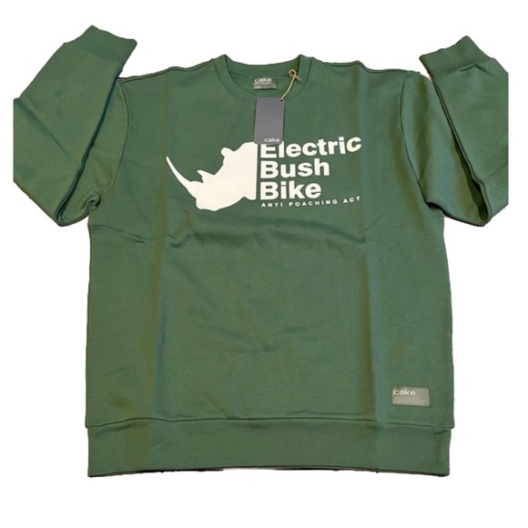 Electric bush bike Other - Green Men’s Cake Electric Bush Ap pullover sweatshirt Size Medium NWT